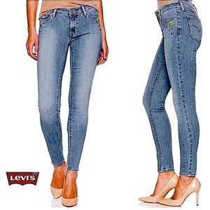 Levi's 711 Skinny Jeans Embellished Emoji | Size 26